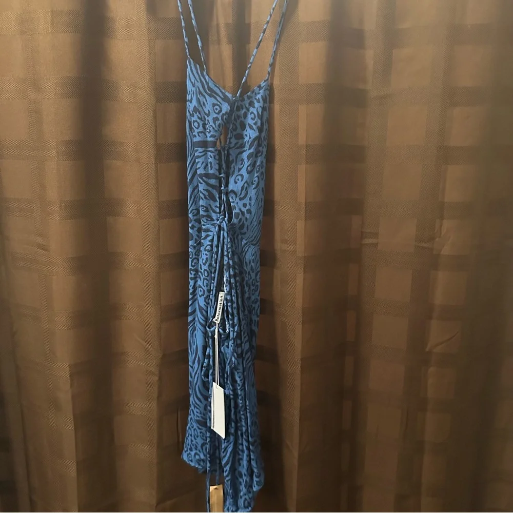 NWT Reformation Cane Vixen Animal Print Strap Backless Mini Dress Sz 12 reg $198 - Picture 6 of 10